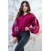 Embroidered blouse "Harmony" mauve